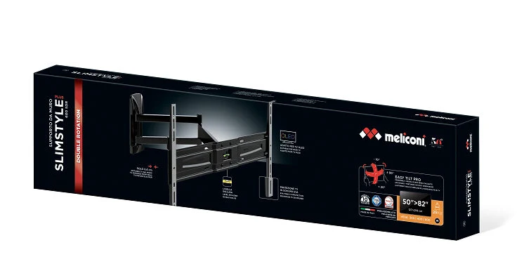 Meliconi SlimStyle Plus 600 SDR 2,08 m (82") Nero