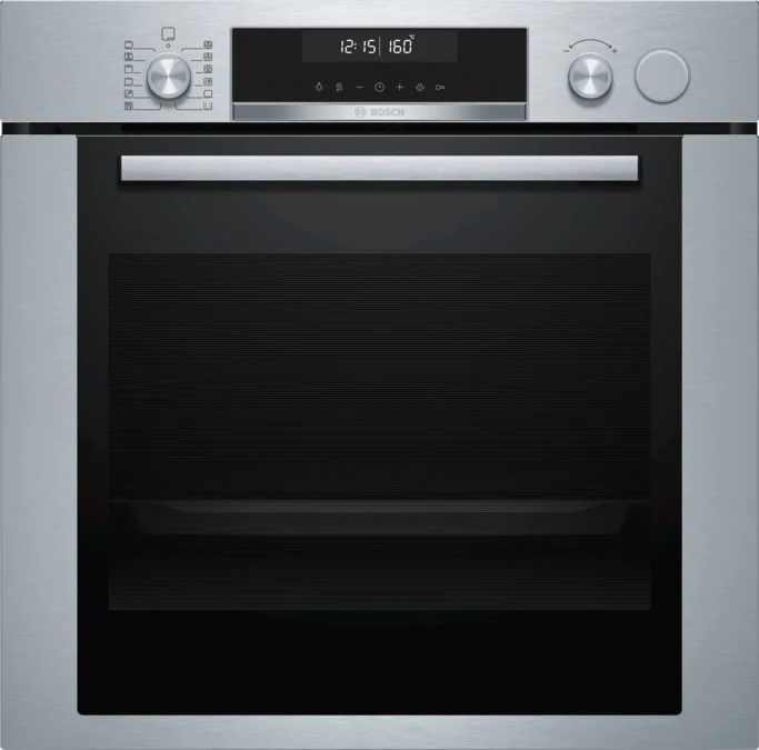 Bosch Serie 6 HRA318BS1 Forno a Incasso a vapore Media Acciaio inossidabile Pulsanti, Manopola