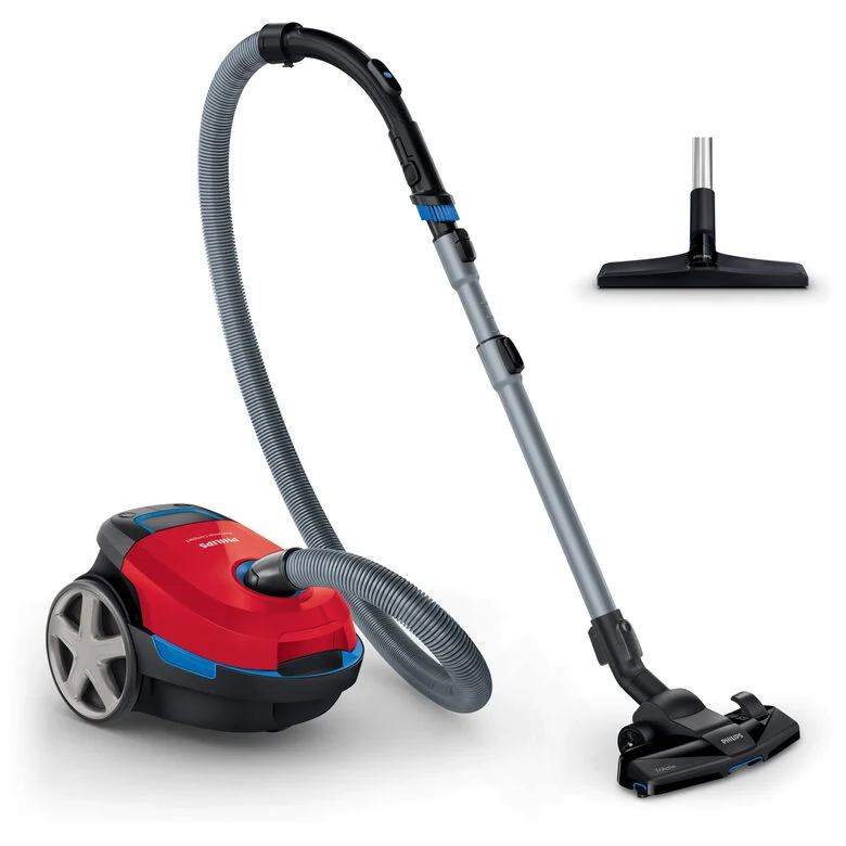 Philips Performer Compact Aspirapolvere con sacco, 900 W, cattura il 99,9% della polvere