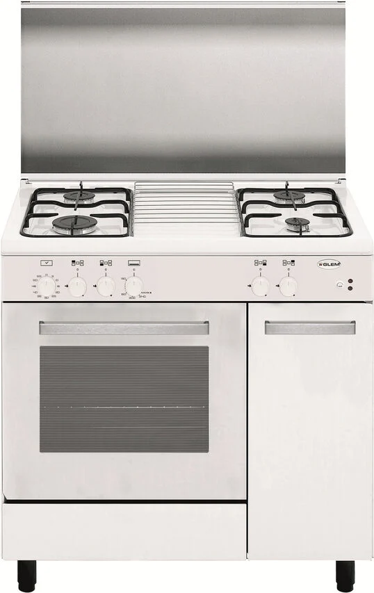 Glem Gas AS85AXF3 cucina Piano cottura Bianco