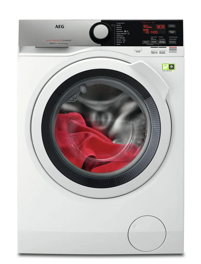AEG L8FEE845X lavatrice Caricamento frontale 8 kg 1400 Giri/min B Grigio