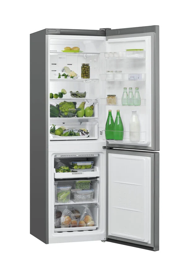 Whirlpool W7 821O OX frigorifero con congelatore Libera installazione 343 L E Acciaio inossidabile