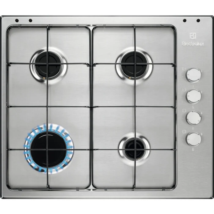 Electrolux EGS6404SX Acciaio inossidabile Da incasso 60 cm Gas 4 Fornello(i)