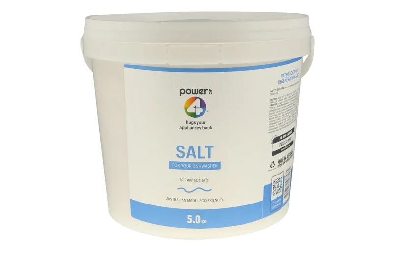 Power Of 4 Dishwasher SOFTENER SALT (REMOVES LIME From HARD Water) (5KG)