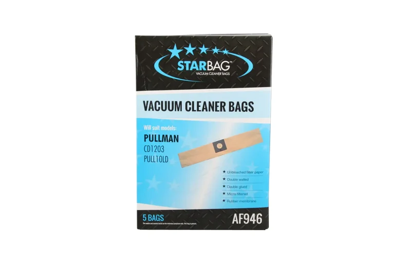 Pullman 10L PULL10LD/CD1203 Vacuum Paper Bags (5 Pack)-Non Genuine
