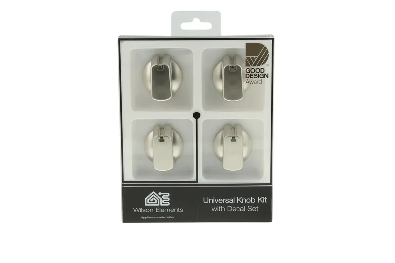 Universal Cooktop/Oven Knob Stainless STEEL40mm (Pack 4)