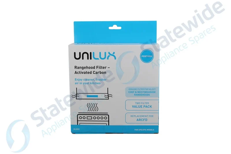 UNILUX-CHEF/SIMPSON/WEST Rangehood Carbon Filter (2 Pack)-Genuine