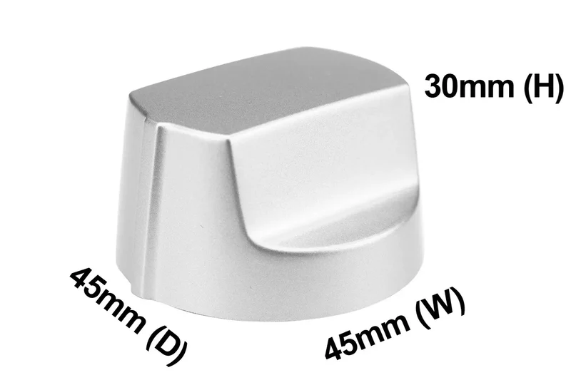 Chef/Simpson Gas Cooktop Knob (Silver)-Genuine