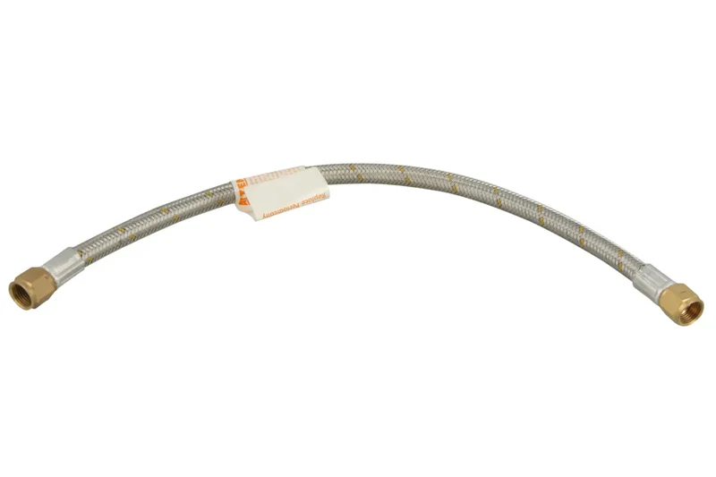 Beefeater BBQ Side Burner Hose SS 3/8'' Sae B/Ends 450mm Long