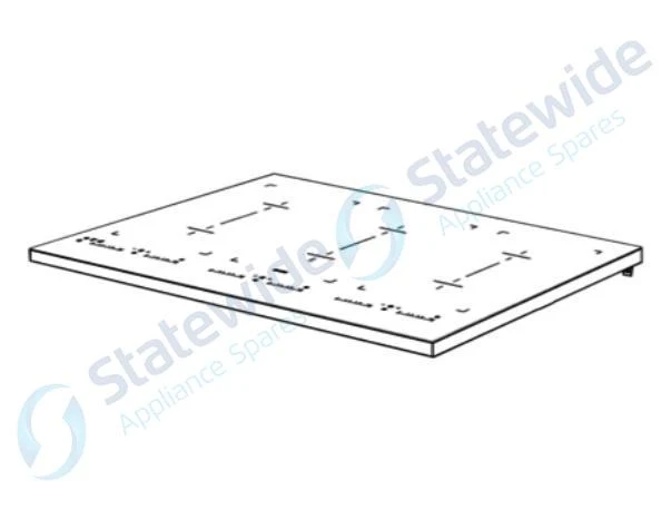 NLA; Westinghouse/Electrolux Cooktop Glass Hob, Bracket And Frame
