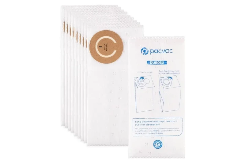 PACVAC THRIFT BACKPACK SMS SEALED DUST BAG 5L(10 Pack)-Genuine