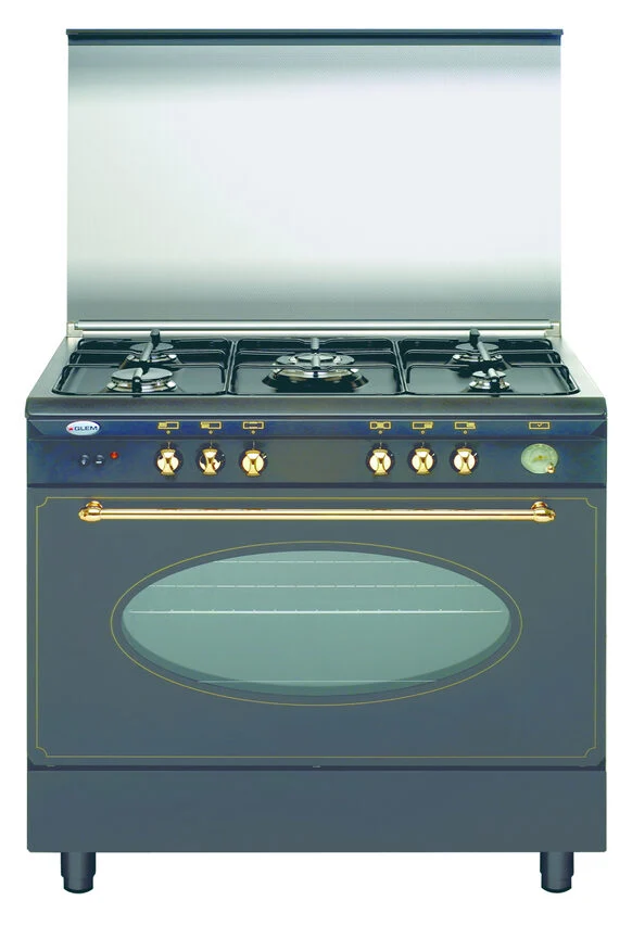 Glem Gas Unica UA96TR2 Cucina con Piano cottura Nero