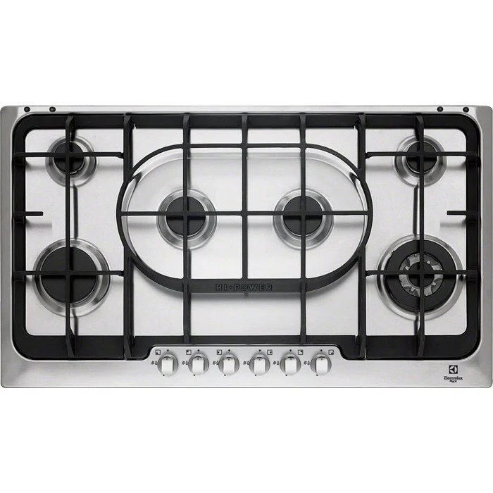Electrolux PX960UOV piano cottura Acciaio inossidabile Da incasso Gas 6 Fornello(i)
