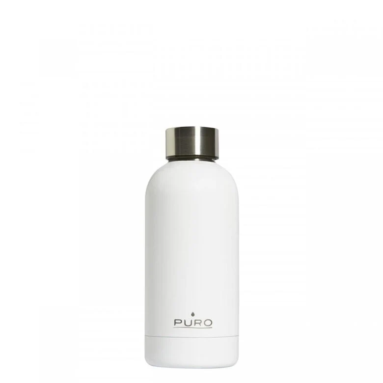 PURO Hot&Cold Glossy Uso quotidiano 350 ml Acciaio inossidabile Bianco