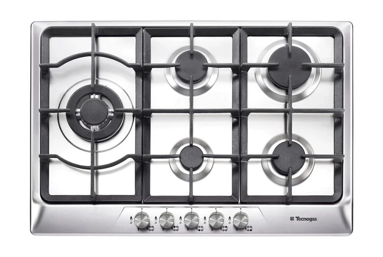 Tecnogas F75VGX piano cottura Acciaio inossidabile Da incasso Gas 5 Fornello(i)