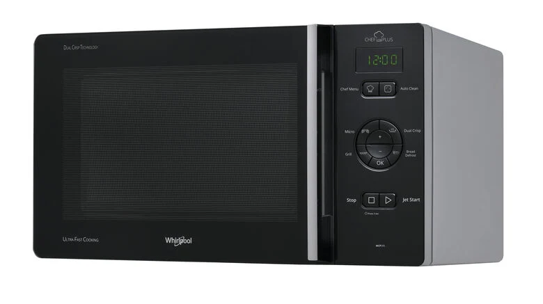 Whirlpool MCP 345 SL Superficie piana Microonde combinato 25 L 800 W Nero, Argento