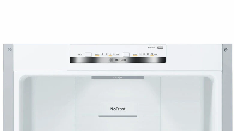 Bosch Serie 4 KGN36VLED frigorifero con congelatore Libera installazione 326 L E Acciaio inossidabile