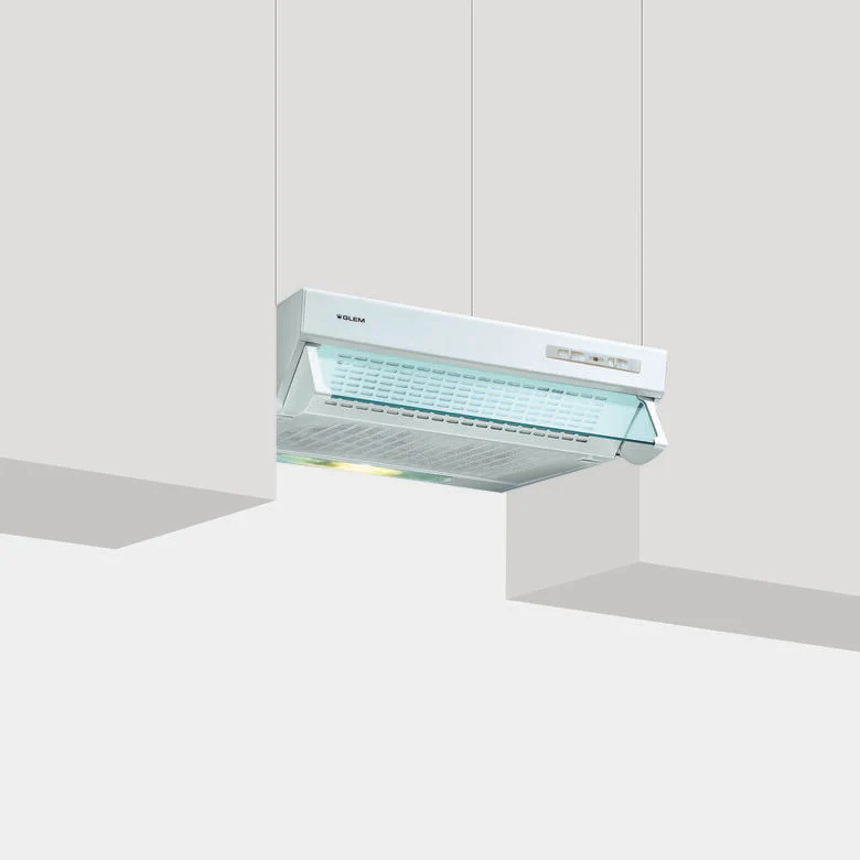 Glem Gas GHL600WH cappa aspirante Incassato Bianco 200 m³/h D