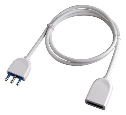 nuovaVideosuono 30/16 prolunghe e multiple 3 m 1 presa(e) AC Interno Bianco