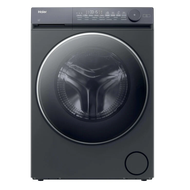 Haier X Series 7, Lavatrice Slim 9 KG, 25% più efficente della classe A, 1400 giri, Antracite, Direct Motion, Vapore, Wi-Fi, Smart AI, Scruscotto Anti-impronta, 360° ABT, HW90-B14367GTUIT
