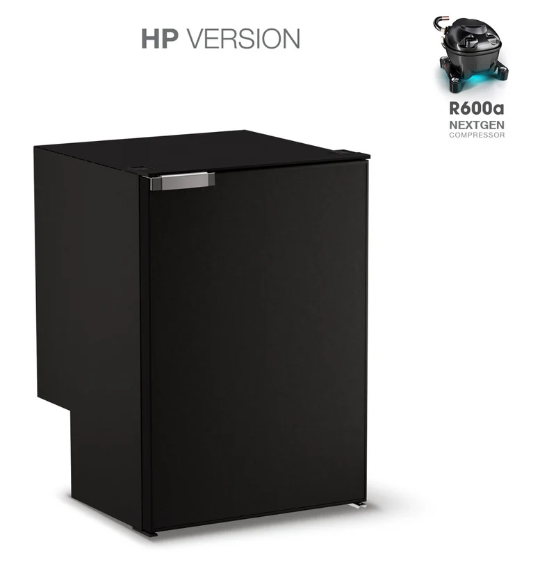 Ⓜ️🔵🔵🔵 Vitrifrigo C115i CHR HP - Frigo-Freezer HP VERSION con nuovo compressore HIGH PERFORMANCE, Porta singola, 115 Litri, Nero, Luce LED, CHROMELOCK, Vent Position integrato, A x L x P 76.6x52.5x56 cm