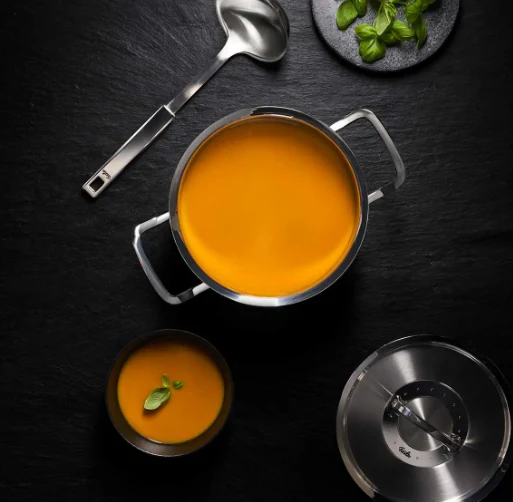 Ⓜ️🔵🔵🔵 Fissler Pentola Alta - Pentola Alta, Serie Original-Profi Collection, Capacità 9.1 Litri, Diametro 24 cm, Acciaio inox satinato (esterna)/ Acciaio inox lucidato (interna), Coperchio in metallo, Manici ergonomici, Fondo Fissler CookStar