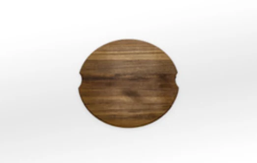 Ⓜ️🔵🔵🔵👌 Alpes TL Ø 41 - Tagliere tondo Ø 41 cm, in legno di teak, Adatto per vasca tonda Ø 40 cm