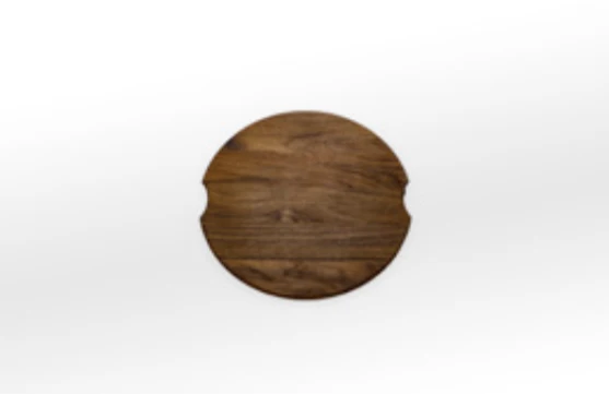 Ⓜ️🔵🔵🔵👌 Alpes TL Ø 36 - Tagliere tondo Ø 36 cm, in legno di teak. Adatto per vasca tonda Ø 35 cm