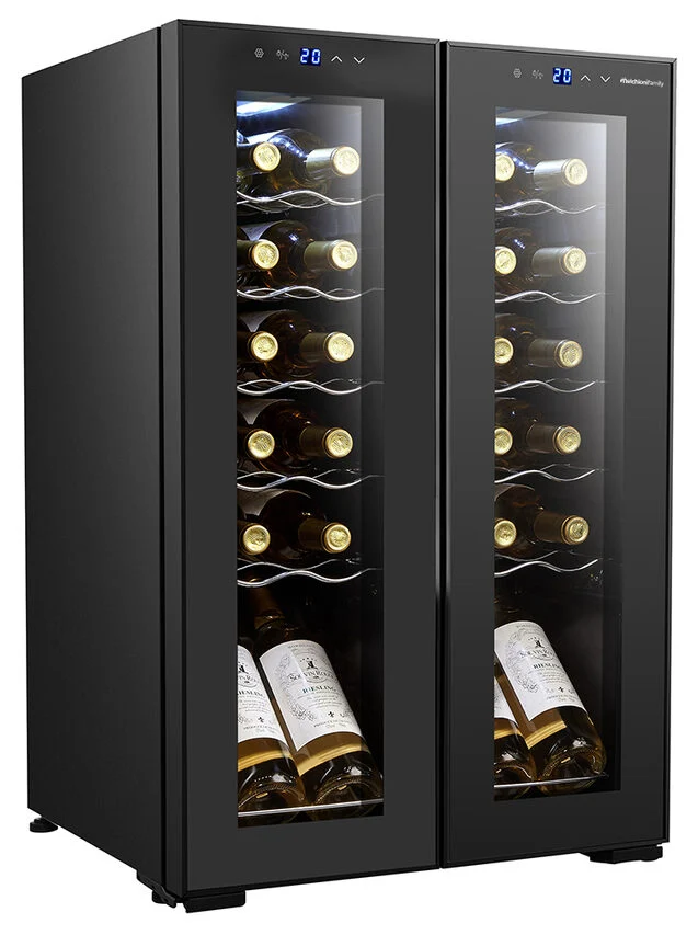 Melchioni Cantinetta VERMENTINO 24 C DUAL - 24 bottiglie doppia temperatura con compressore e doppia porta