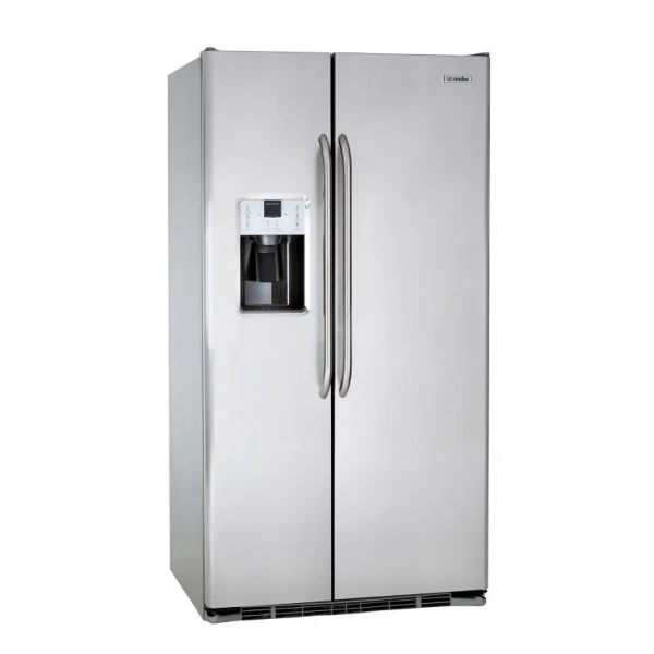 Ⓜ️🔵🔵🔵 MABE ORGS2DFFSS - Frigorifero americano Side by Side, ACCIAIO INOX, bordi stondati, con dispenser e filtro acqua interno, 666 litri, Classe A+