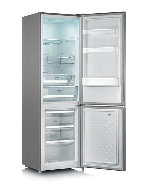 🔵🔵🔵👌 SEVERIN KGK 8915 - Frigorifero combinato TOTAL NO FROST, SILVER, 205 litri, 54 cm, Nuova classe energetica E