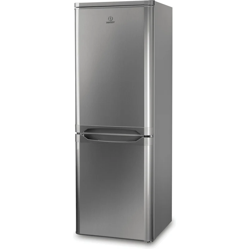 Ⓜ️🔵🔵🔵👌 Indesit NCAA 55 NX - Frigorifero combinato, INOX, libera installazione, Nuova classe energetica F