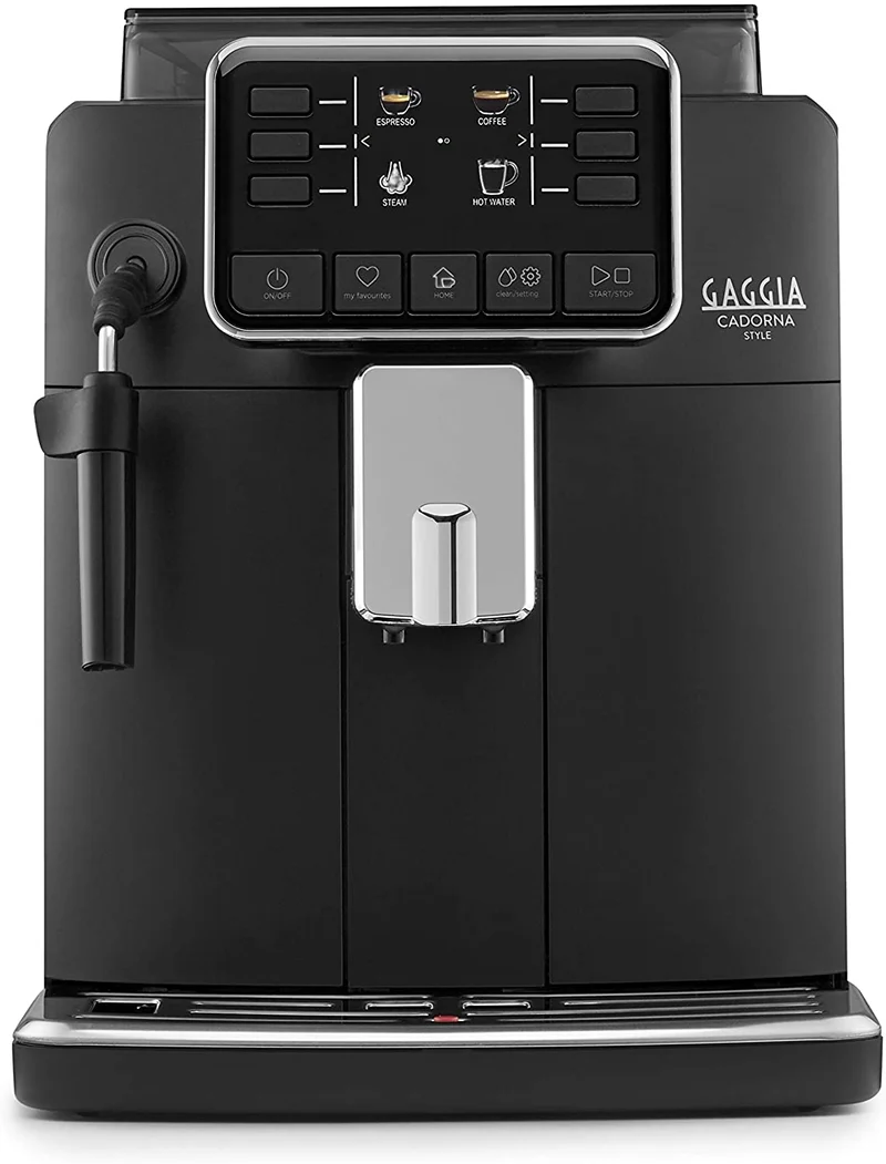 Ⓜ️🔵🔵🔵 Gaggia CADORNA STYLE - Macchina da caffè automatica PRODOTTA IN ITALIA, colore nero, 6 bevande