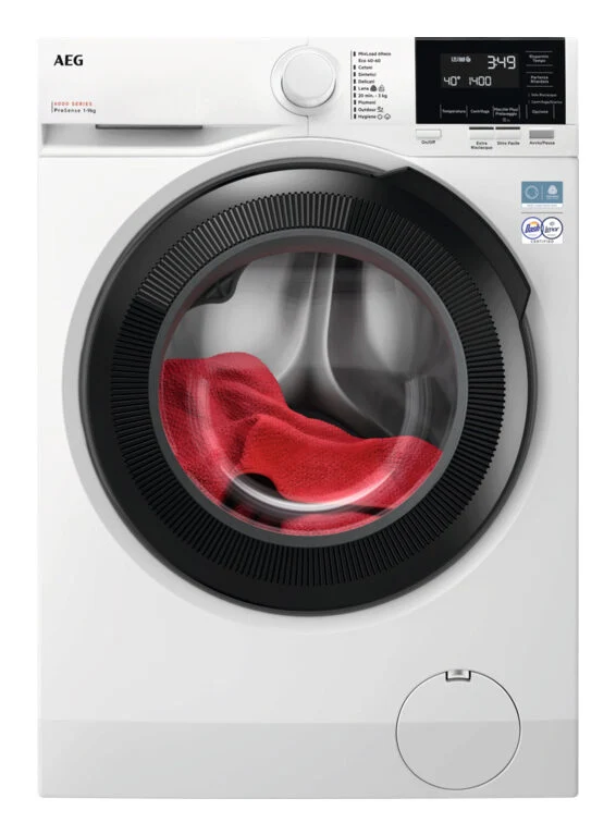 AEG LR6FG94 Serie 6000 Lavatrice A Libera Installazione 9 Kg, 1350 Giri, Prosense®, Classe A, Bianco