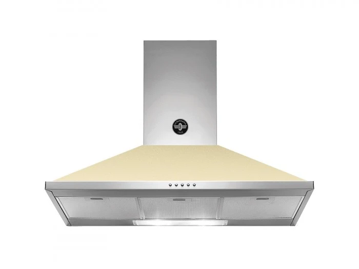 Ⓜ️🔵🔵🔵 LA GERMANIA KPL90PLAG1CRA - Cappa a parete, Bordo Basso, 90 cm, Crema Opaco, Serie Americana, Nuova Classe A