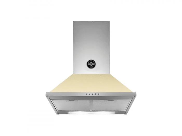 Ⓜ️🔵🔵🔵 LA GERMANIA KPL60PLAG1CRA - Cappa a parete, Bordo Basso, Crema Opaco, 60 cm, Serie Americana, Nuova Classe A