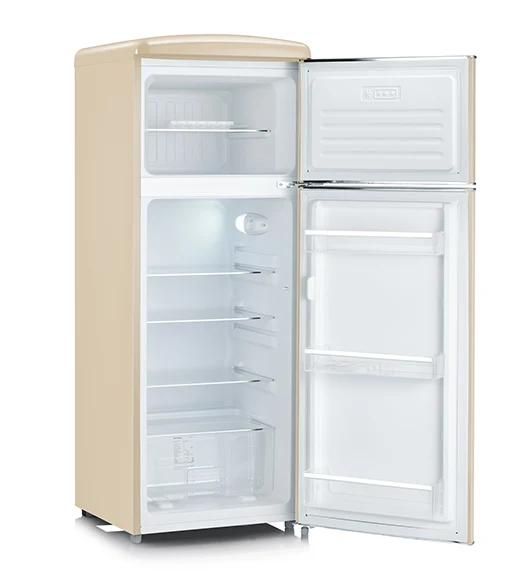 Ⓜ️🔵🔵🔵 SEVERIN RKG 8933 - Frigorifero Retrò doppia porta, CREMA, 208 litri 55 cm, Nuova classe E (ex A++)