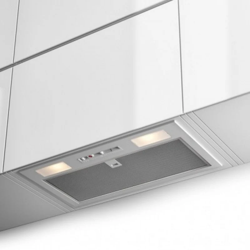 Ⓜ️🔵🔵🔵 Faber INKA SMART C/33 LG A52 - Cappa da incasso, grigio chiaro, 52 cm, un motore, 2 luci LED, Riferimento 305.0602.040