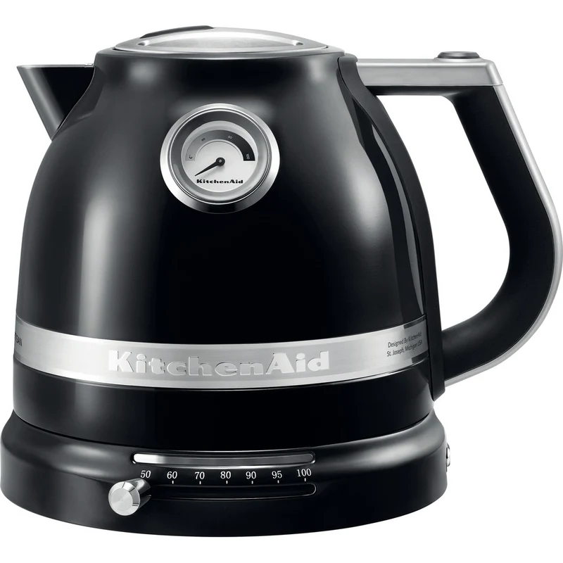Ⓜ️🔵🔵🔵👌 KitchenAid Artisan 5KEK1522EOB - [📦🚨Spedizione immediata!🚚💨] Bollitore elettrico a temperatura regolabile, 1,5 litri, colore NERO ONICE
