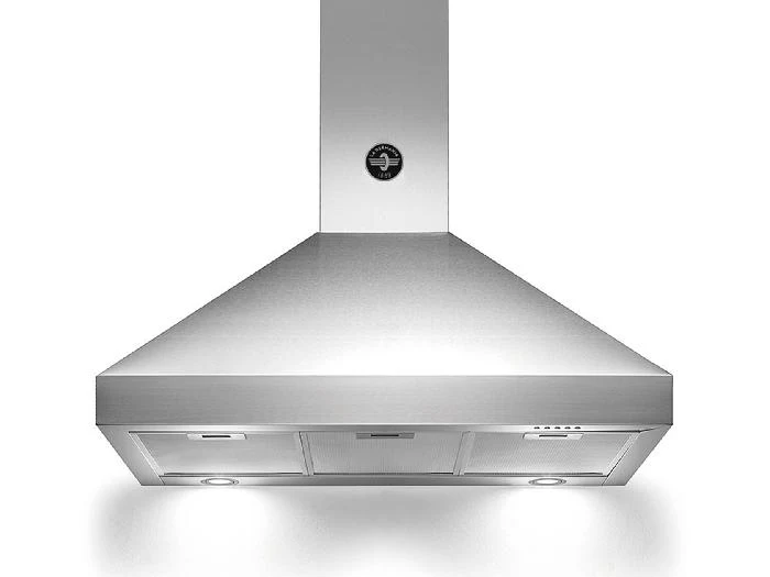 Ⓜ️🔵🔵🔵 LA GERMANIA K90AMHXA/19 - Cappa a parete a bordo alto, Aspirante/ Filtrante, 90 cm, Acciaio Inox, Serie Americana, Nuova Classe A