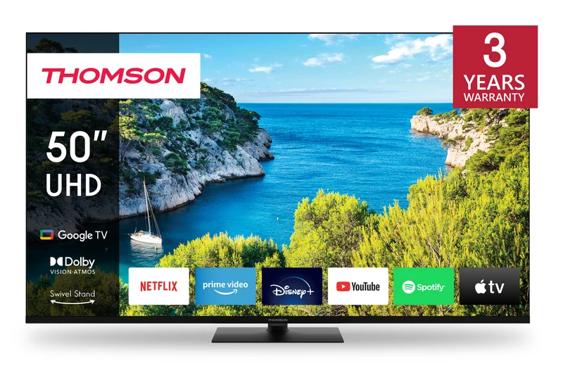 Thomson 50UG5C14 Televisione Smart TV 50 Pollici Qled 4K Ultra Hd Wi-fi Nero