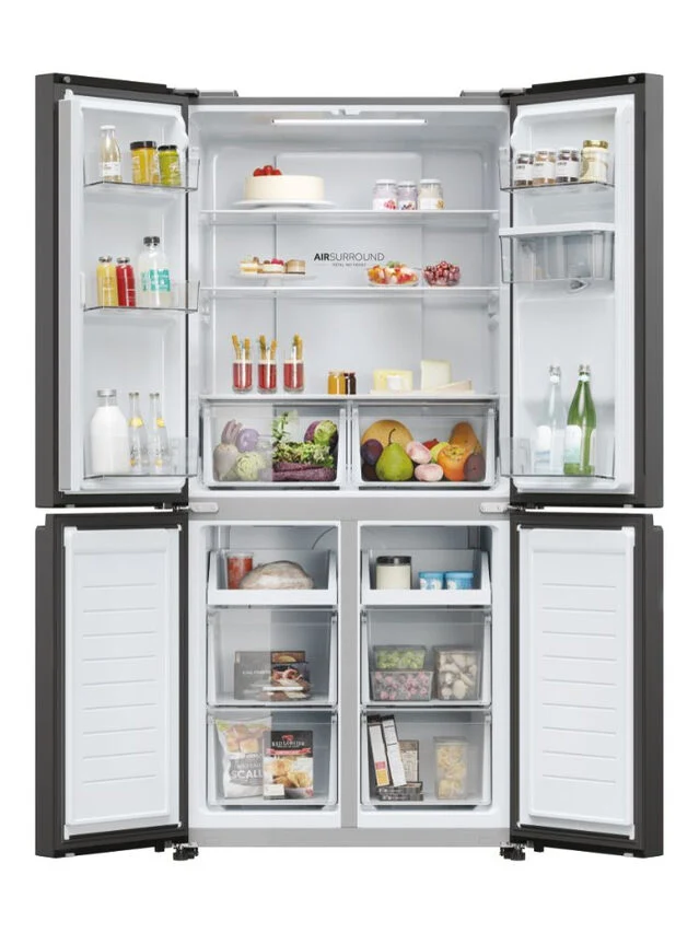 Haier Cube 83 Serie 3 HCR3818EWPT frigorifero side-by-side 463L Libera installazione E Antracite
