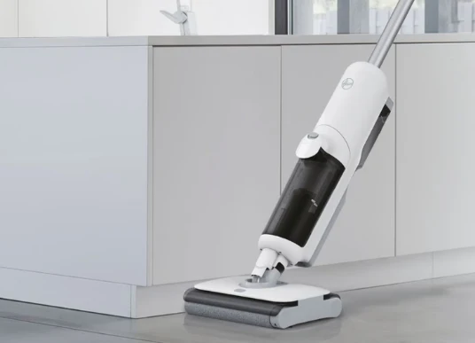 Ⓜ️🔵🔵🔵 Hoover HW500 011 - Lavapavimenti HW5, Tempo di funzionamento fino a 30 min, Sensore di sporco, 2 ruote, Programma di autopulizia, L x A x P 23.3x110x28.8