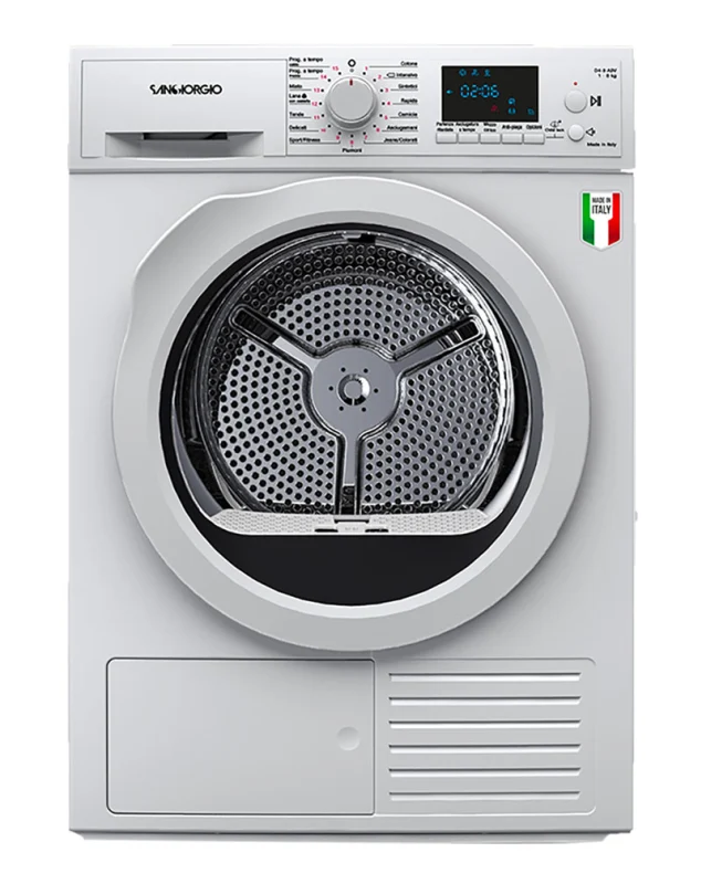 Ⓜ️🔵🔵🔵 SanGiorgio SDR9P - Asciugatrice 9 kg, MADE IN ITALY, tecnologia a pompa di calore, Classe A++
