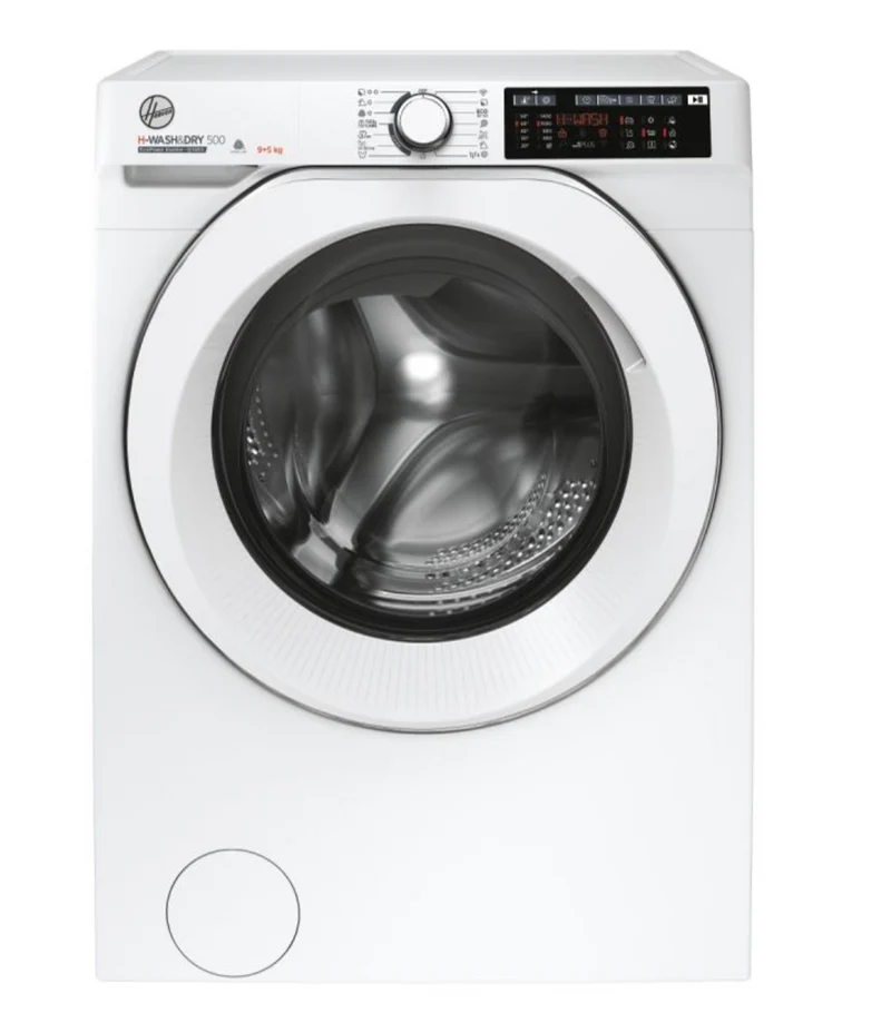 Ⓜ️🔵🔵🔵 HOOVER HD 495AMC/1-S - Lavasciuga, 9/5 kg, 1400 giri, H-WASH&DRY 500, Motore INVERTER Eco-Power, Nuova classe D/A, connessa WiFi + Bluetooth Low Energy