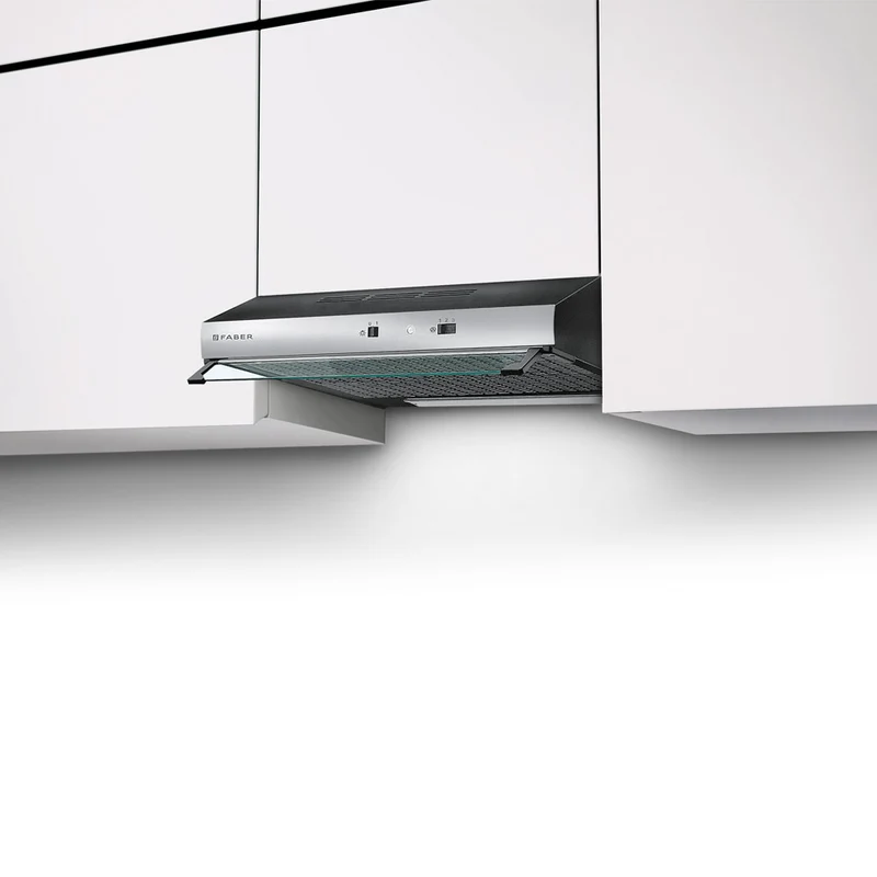 Ⓜ️🔵🔵🔵 Faber TCH04 SS18A 741 - Cappa a incasso per pensile, 80 cm, nero e acciaio, un motore, luce LED, 300.0557.492